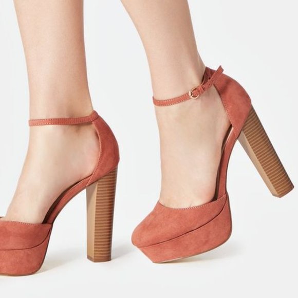 JustFab Ankle Tie Jayla Pumps - Picture 1 of 8